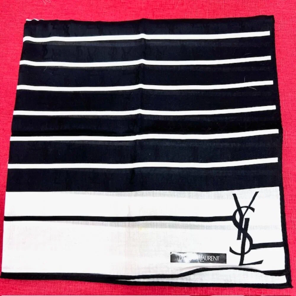 BUNDLE 4:   YSL-LANVIN-NINA RICCI-JP  MiniScarf/Handker Cotton/Silk 25